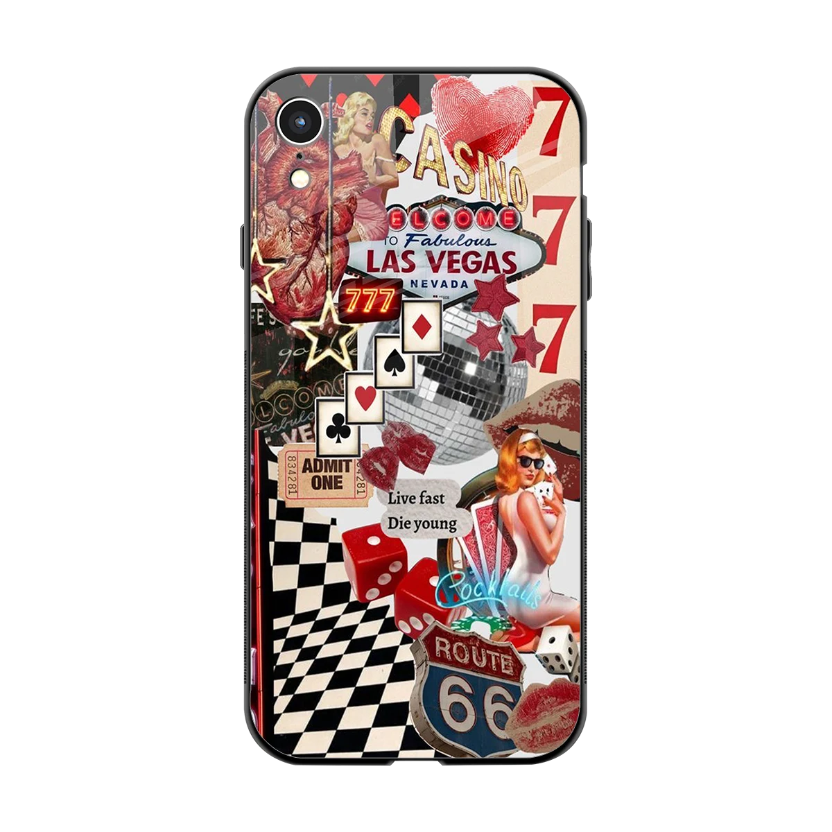 Fabulous Vegas back phone cover | glass case for iphone xr