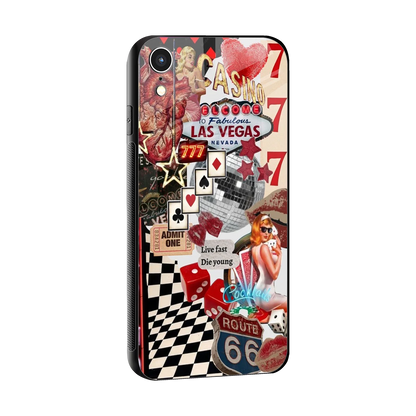 Fabulous Vegas sleek iphone xr cover with tempered glass back and TPU edges