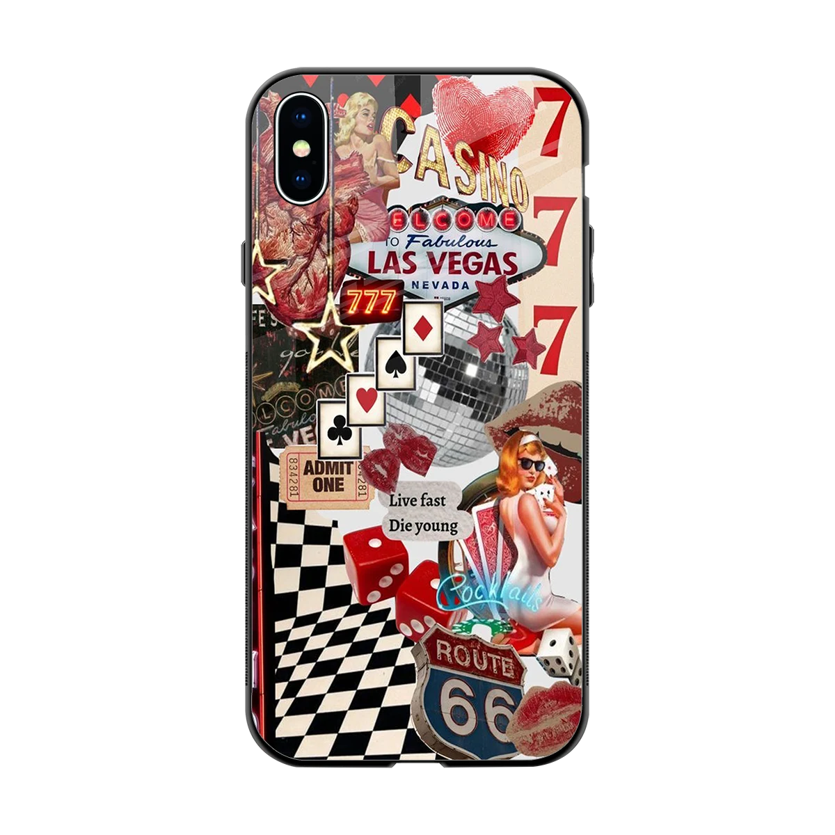 Fabulous Vegas back phone cover | glass case for iphone xs max