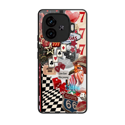 Fabulous Vegas back phone cover | glass case for iqoo neo 10r 5g