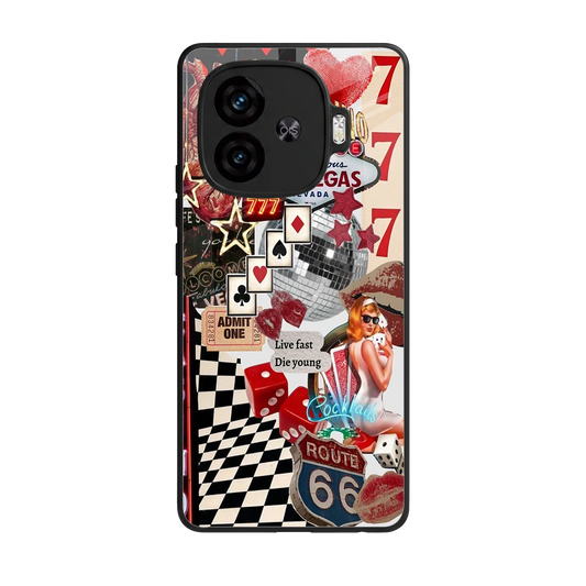 Fabulous Vegas back phone cover | glass case for iqoo neo 10r 5g