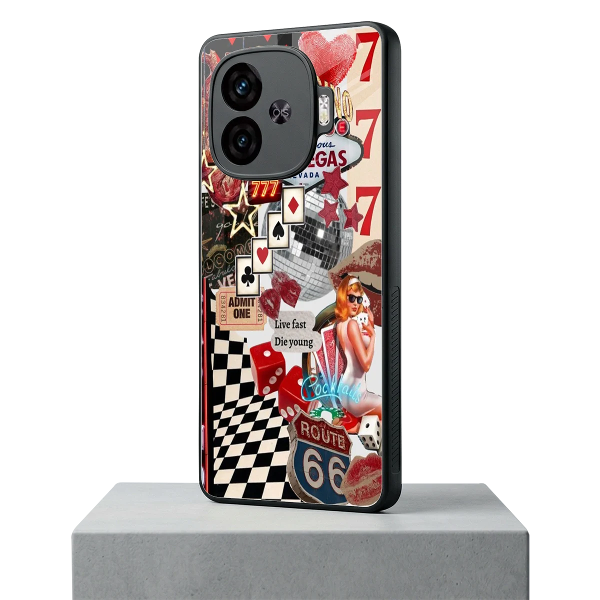 Fabulous Vegas iqoo neo 10r 5g mobile cover | shockproof glass phone case