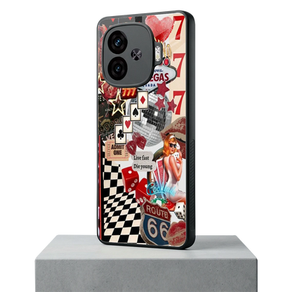 Fabulous Vegas iqoo neo 10r 5g mobile cover | shockproof glass phone case