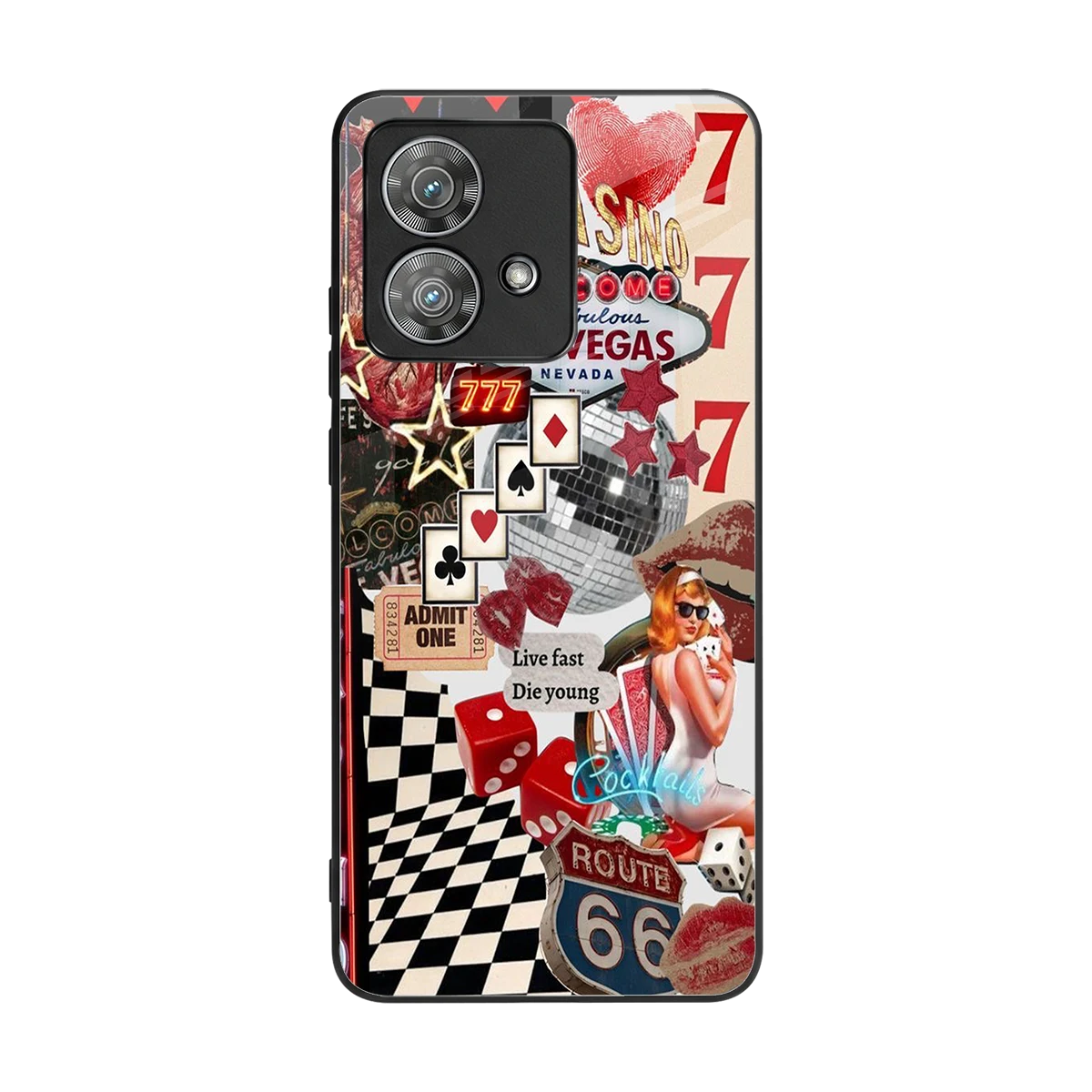 Fabulous Vegas back phone cover | glass case for motorola edge 40 neo 5g