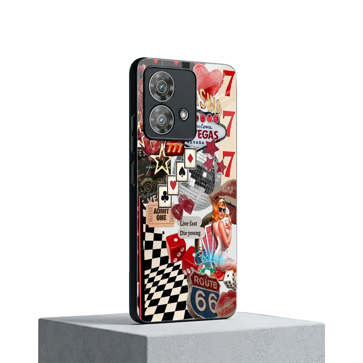 Fabulous Vegas motorola edge 40 neo 5g mobile cover | shockproof glass phone case