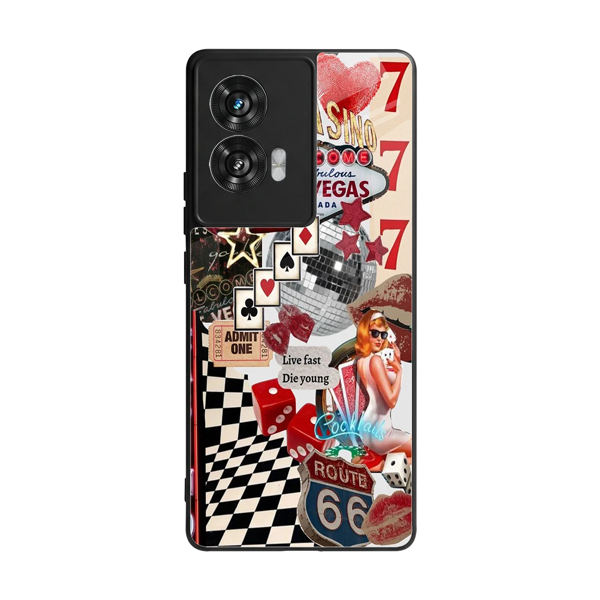 Fabulous Vegas back phone cover | glass case for motorola edge 50 fusion