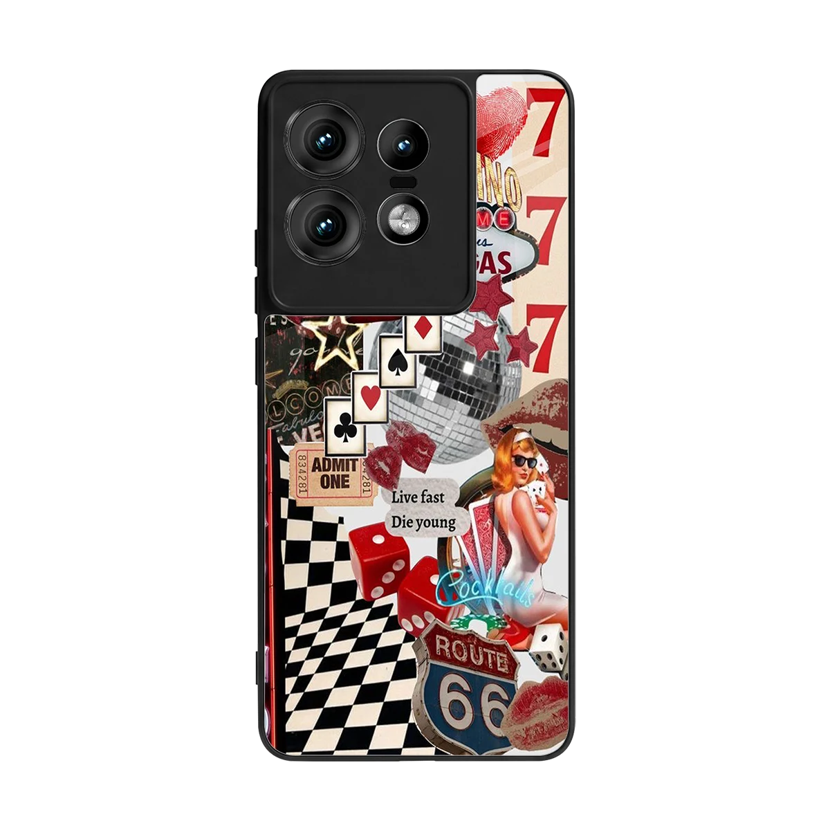Fabulous Vegas back phone cover | glass case for motorola edge 50 pro