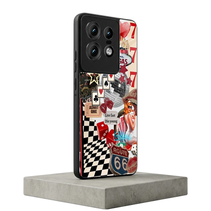 Fabulous Vegas motorola edge 50 pro mobile cover | shockproof glass phone case