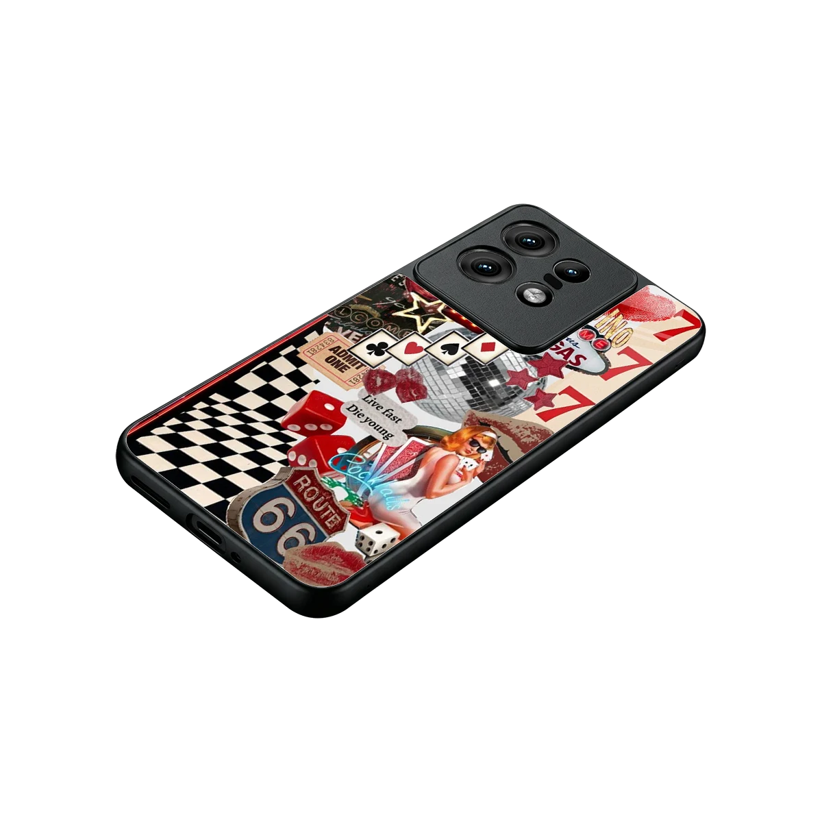 Fabulous Vegas stylish phone case for motorola edge 50 pro | glossy glass and slim fit