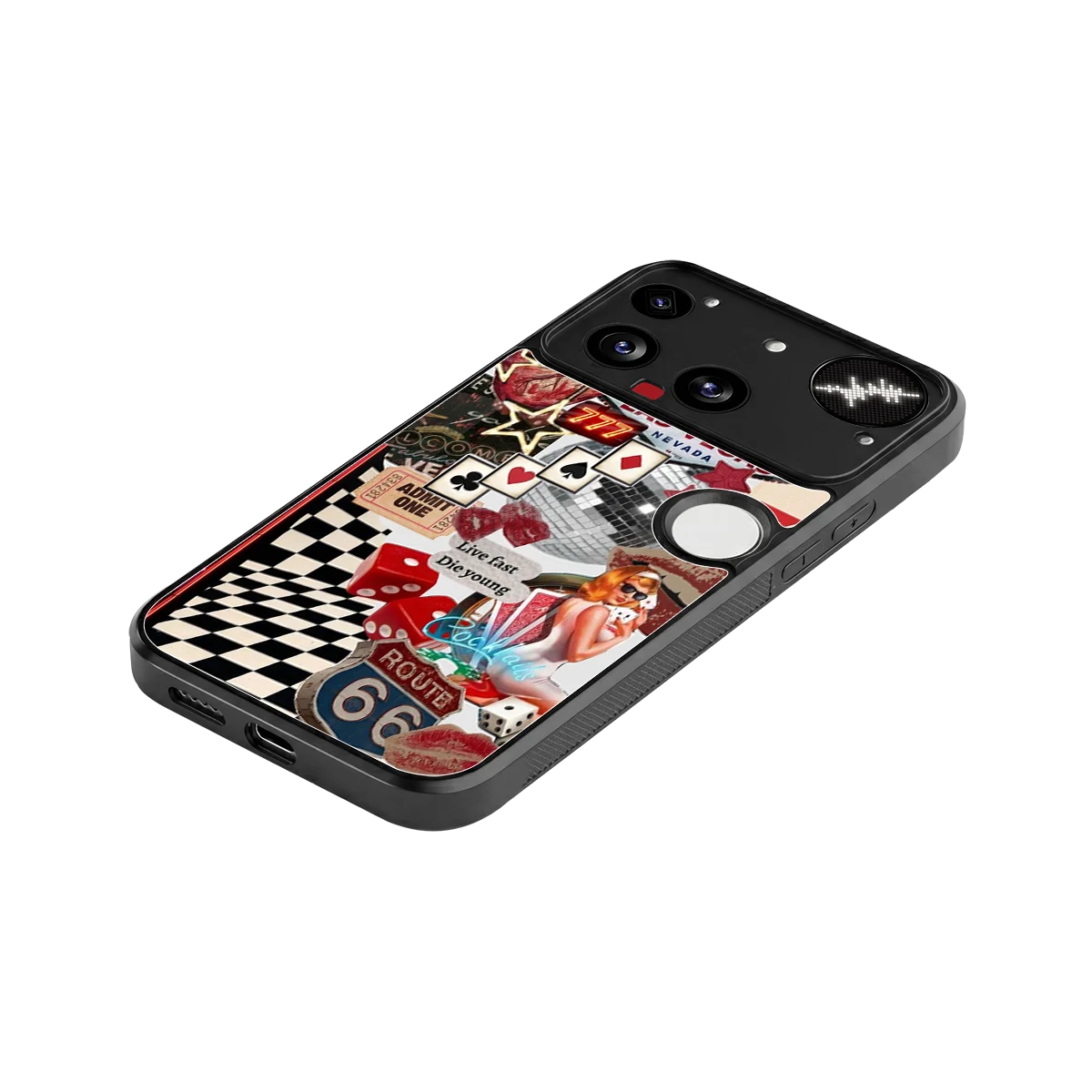 Fabulous Vegas stylish phone case for nothing phone 3 | glossy glass and slim fit