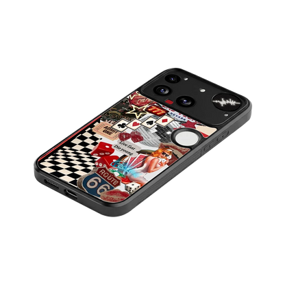 Fabulous Vegas stylish phone case for nothing phone 3 | glossy glass and slim fit