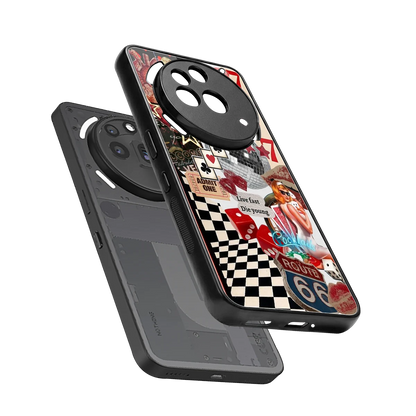 Fabulous Vegas sleek nothing phone 3a pro cover with tempered glass back and TPU edges