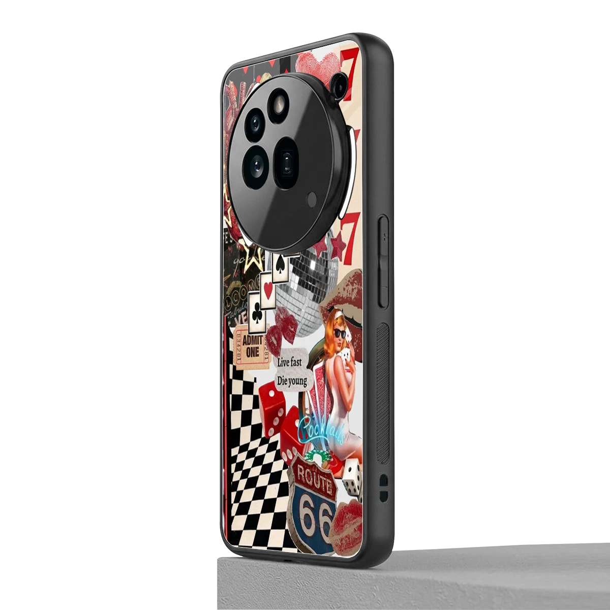Fabulous Vegas nothing phone 3a pro mobile cover | shockproof glass phone case