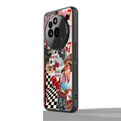 Fabulous Vegas nothing phone 3a pro mobile cover | shockproof glass phone case