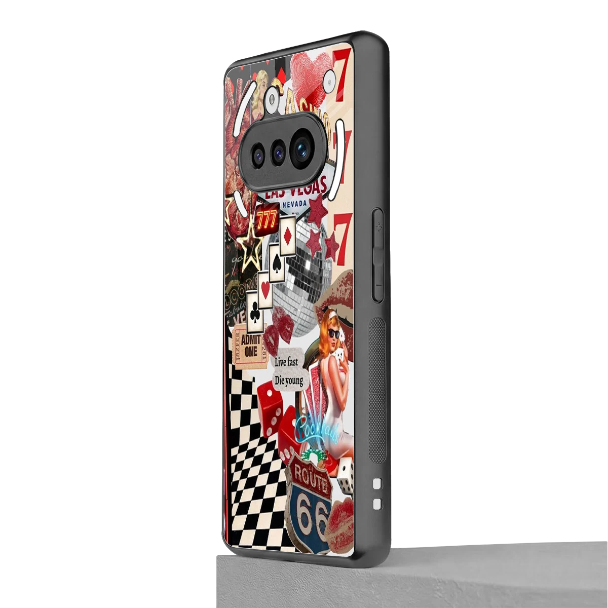 Fabulous Vegas nothing phone 3a mobile cover | shockproof glass phone case