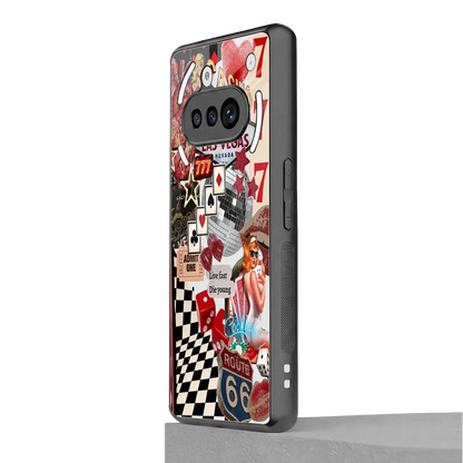 Fabulous Vegas nothing phone 3a mobile cover | shockproof glass phone case