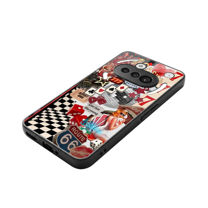 Fabulous Vegas stylish phone case for nothing phone 3a | glossy glass and slim fit