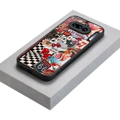 Fabulous Vegas stylish phone case for nothing phone 4a | glossy glass and slim fit