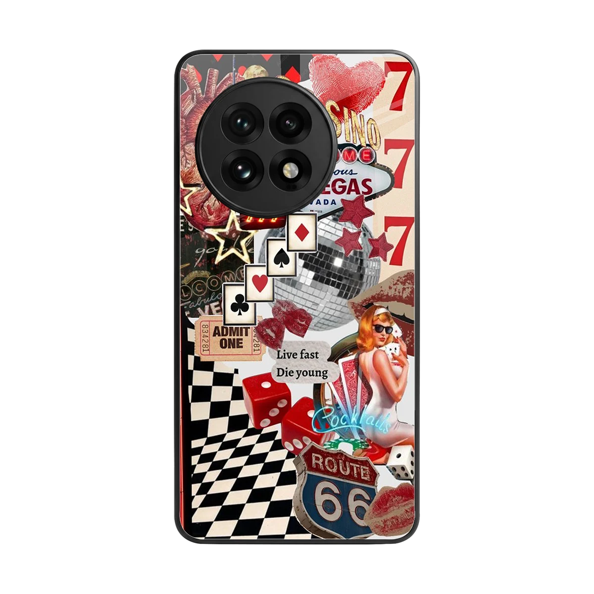 Fabulous Vegas back phone cover | glass case for oneplus 13r