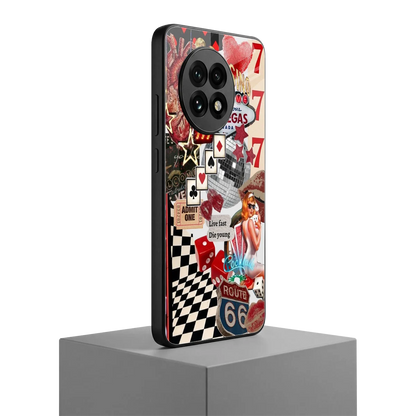 Fabulous Vegas oneplus 13r mobile cover | shockproof glass phone case