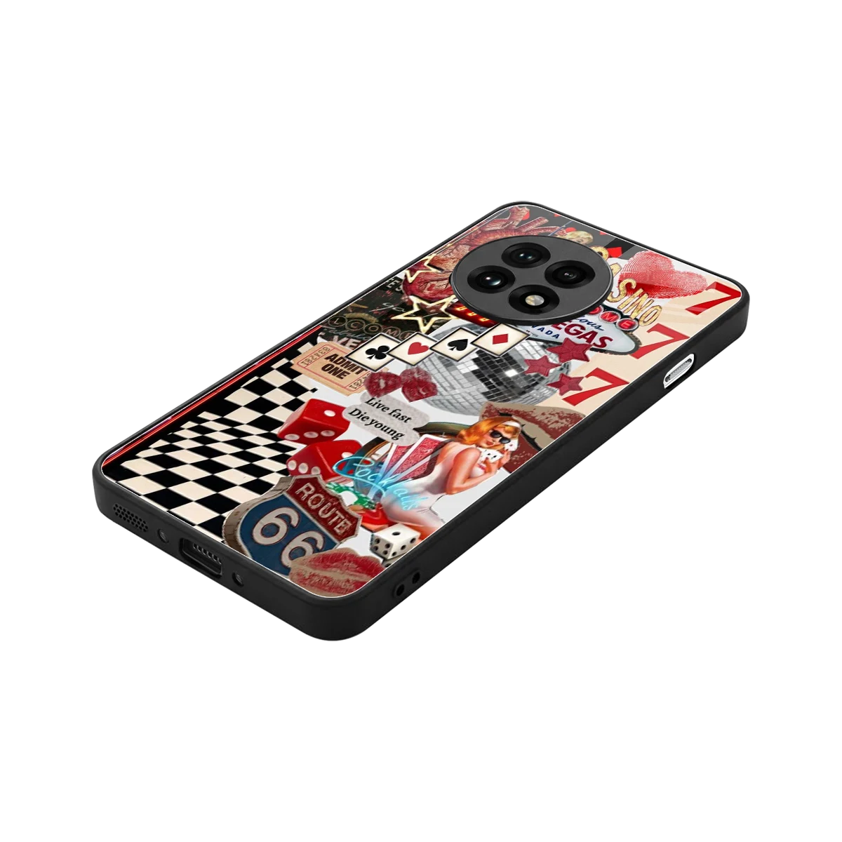 Fabulous Vegas stylish phone case for oneplus 13r | glossy glass and slim fit