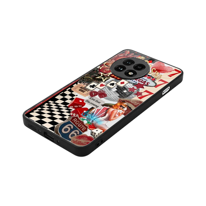 Fabulous Vegas stylish phone case for oneplus 13r | glossy glass and slim fit