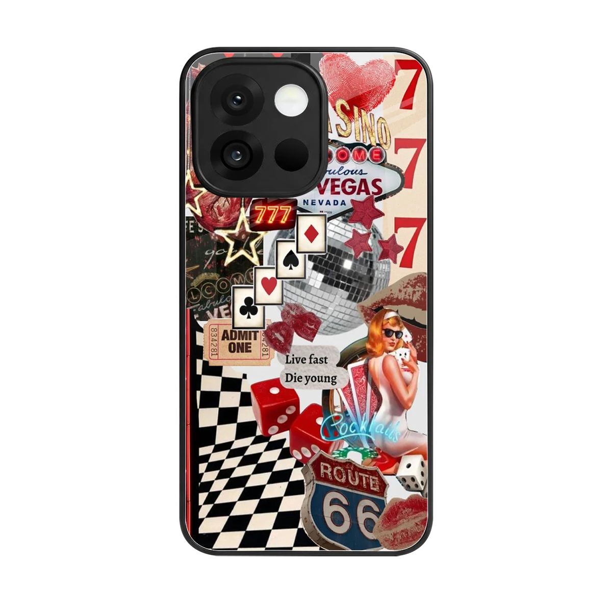 Fabulous Vegas back phone cover | glass case for oneplus 13s