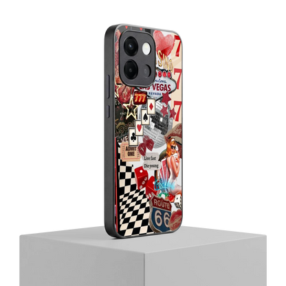Fabulous Vegas oneplus 13s mobile cover | shockproof glass phone case