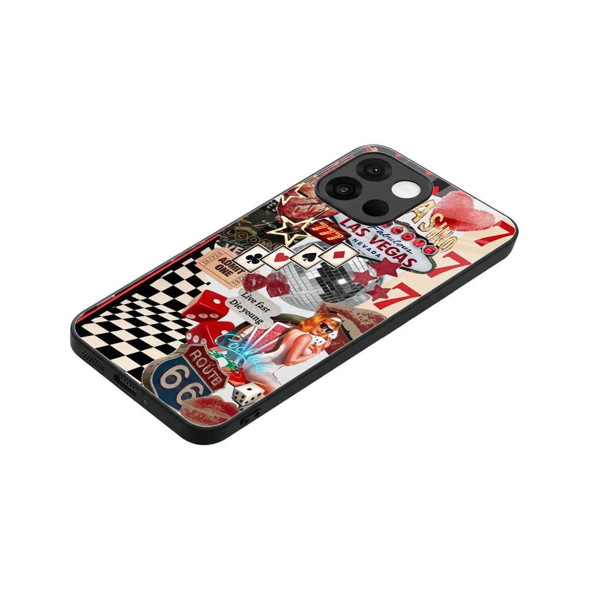 Fabulous Vegas stylish phone case for oneplus 13s | glossy glass and slim fit