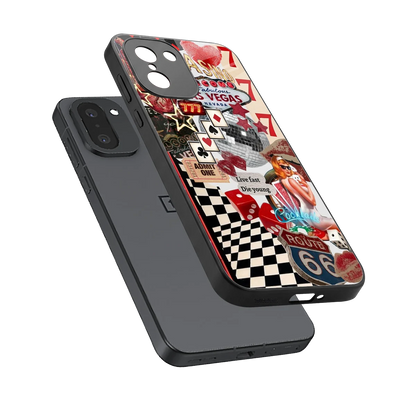 Fabulous Vegas sleek oneplus 15r cover with tempered glass back and TPU edges
