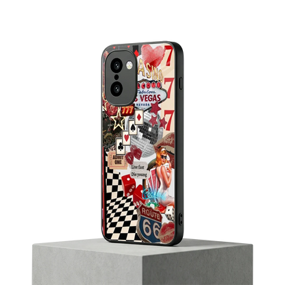 Fabulous Vegas oneplus 15r mobile cover | shockproof glass phone case