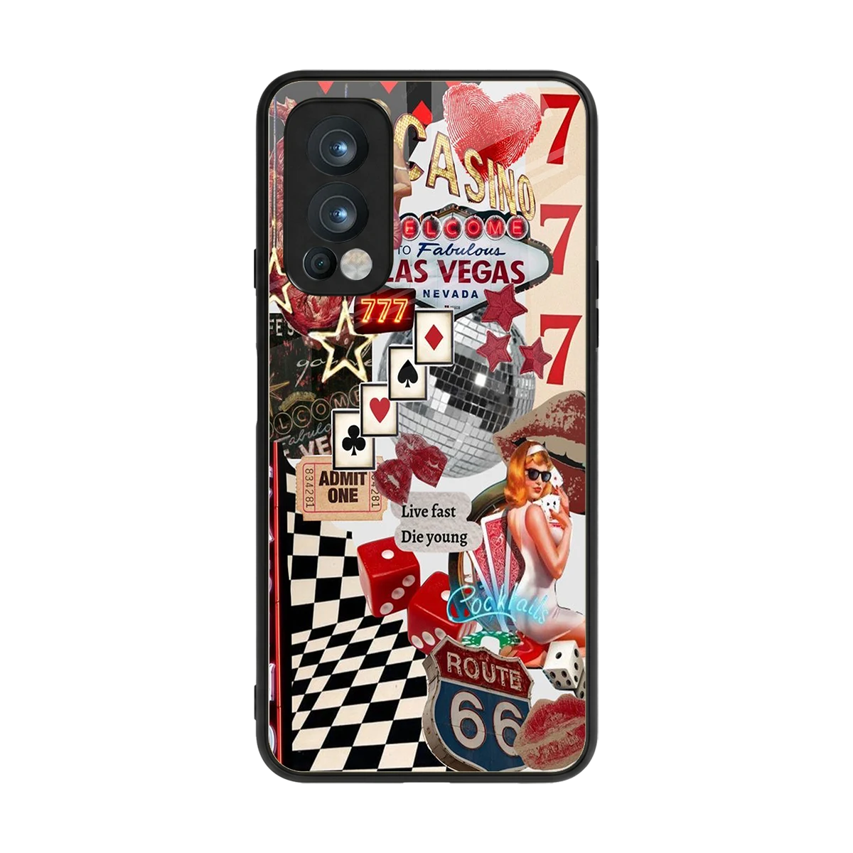 Fabulous Vegas back phone cover | glass case for oneplus nord 2