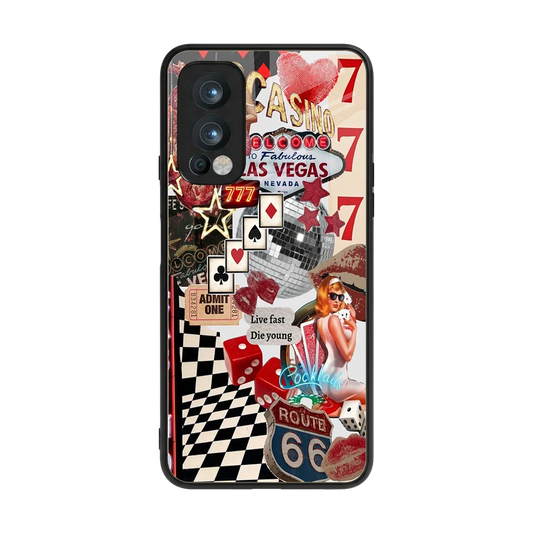 Fabulous Vegas back phone cover | glass case for oneplus nord 2
