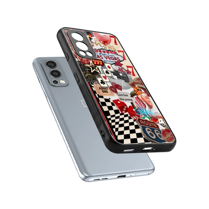 Fabulous Vegas sleek oneplus nord 2 cover with tempered glass back and TPU edges
