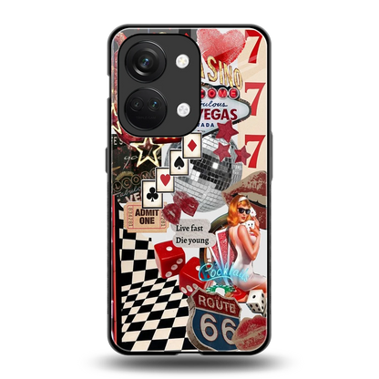Fabulous Vegas back phone cover | glass case for oneplus nord 3