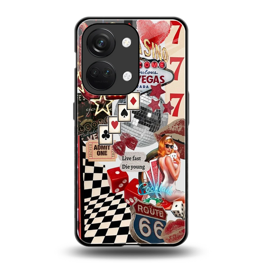 Fabulous Vegas back phone cover | glass case for oneplus nord 3