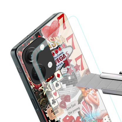 Fabulous Vegas stylish phone case for oneplus nord 3 | glossy glass and slim fit