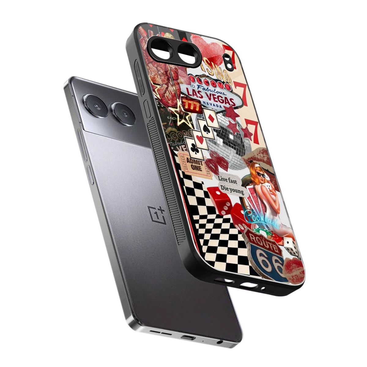 Fabulous Vegas sleek oneplus nord 4 cover with tempered glass back and TPU edges