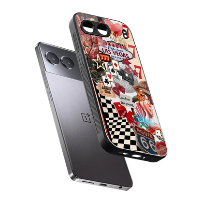 Fabulous Vegas sleek oneplus nord 4 cover with tempered glass back and TPU edges