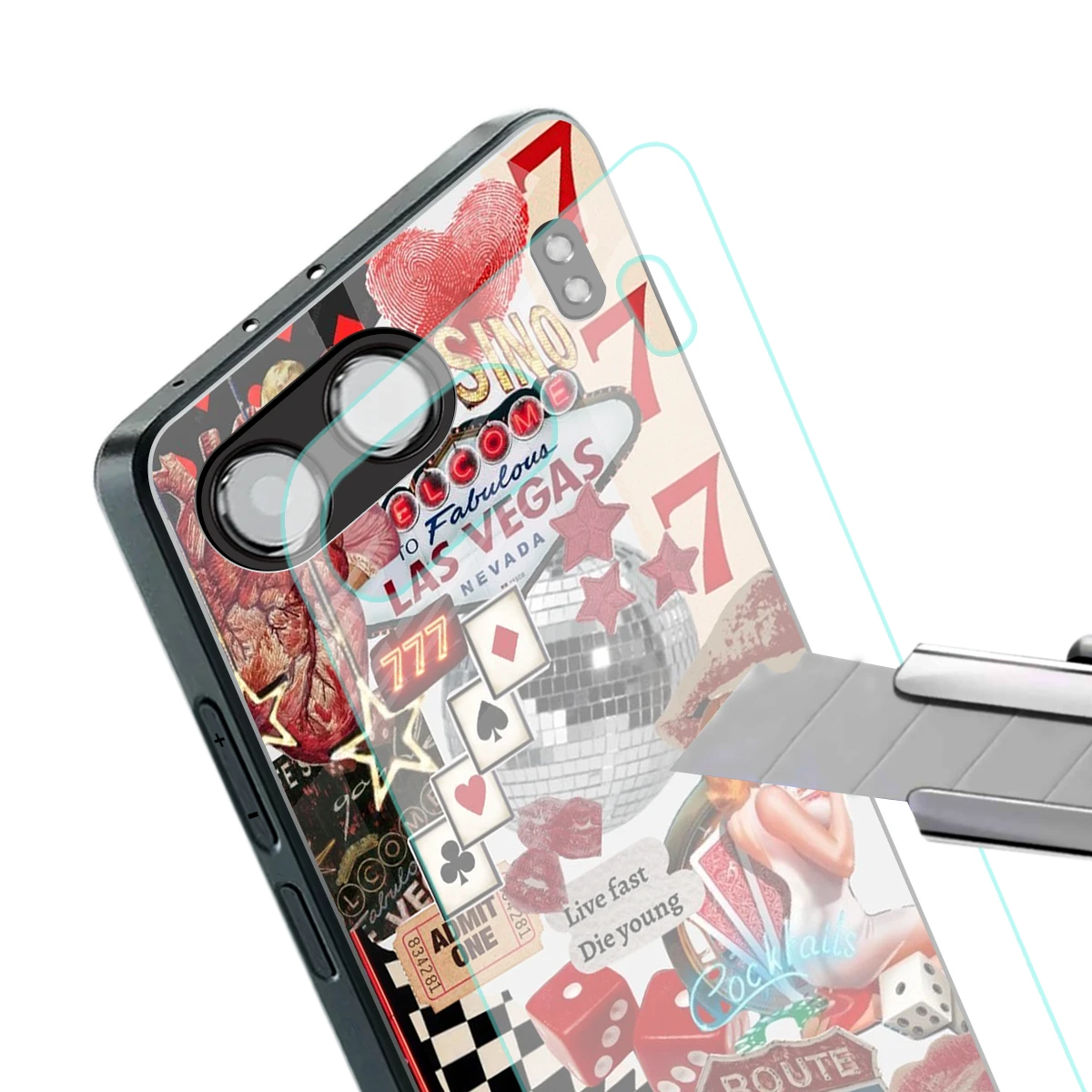 Fabulous Vegas stylish phone case for oneplus nord 4 | glossy glass and slim fit