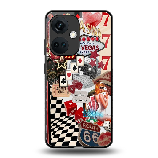 Fabulous Vegas back phone cover | glass case for oneplus nord ce 3
