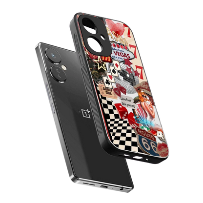 Fabulous Vegas sleek oneplus nord ce 3 cover with tempered glass back and TPU edges