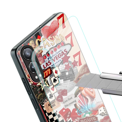Fabulous Vegas stylish phone case for oneplus nord ce 4 lite | glossy glass and slim fit