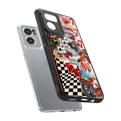 Fabulous Vegas sleek oneplus nord ce 2 cover with tempered glass back and TPU edges