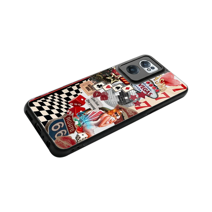 Fabulous Vegas stylish phone case for oneplus nord ce 2 | glossy glass and slim fit