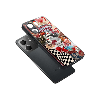 Fabulous Vegas sleek oppo a5x 5g cover with tempered glass back and TPU edges