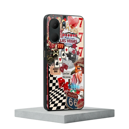 Fabulous Vegas oppo a5x 5g mobile cover | shockproof glass phone case