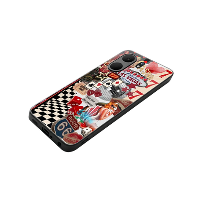 Fabulous Vegas stylish phone case for oppo a5x 5g | glossy glass and slim fit