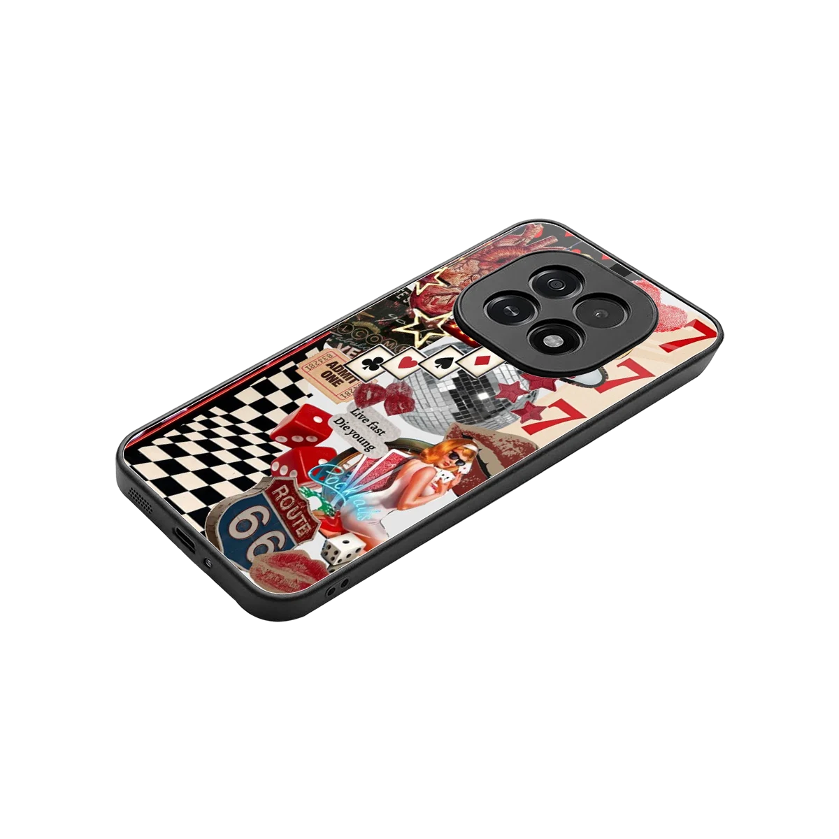 Fabulous Vegas stylish phone case for oppo f29 5g | glossy glass and slim fit