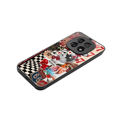 Fabulous Vegas stylish phone case for oppo f29 5g | glossy glass and slim fit